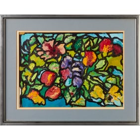 Harold M. LeRoy, monotype, Tiffany Window