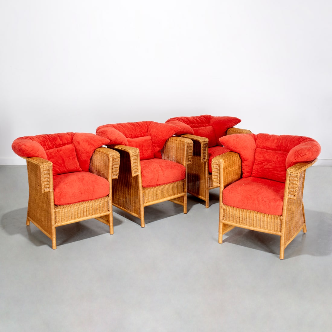 Set (4) Casa Lopez, Paris rattan armchairs (1 of 6)