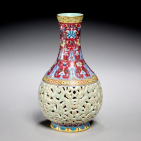 Chinese double-wall porcelain vase