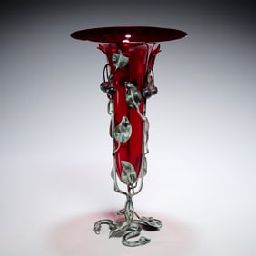 Umberto Bellotto (attrib), Murano glass vase