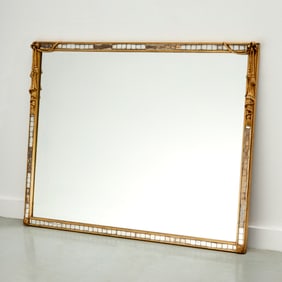 Hollywood Regency gilt tassel mirror