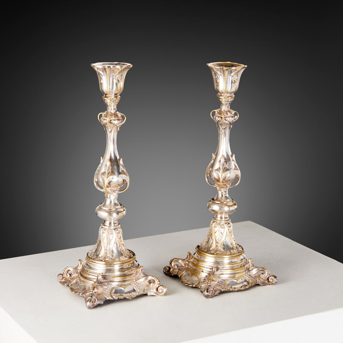 Pair WMF silver plated shabbat candlesticks (1 of 5)