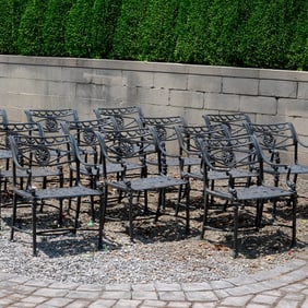 Molla (attrib), set (12) Neoclassical style chairs
