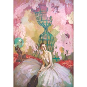 Jean-Gabriel Domergue (after), giclee on canvas