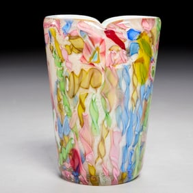 Murano Tutti Frutti glass vase