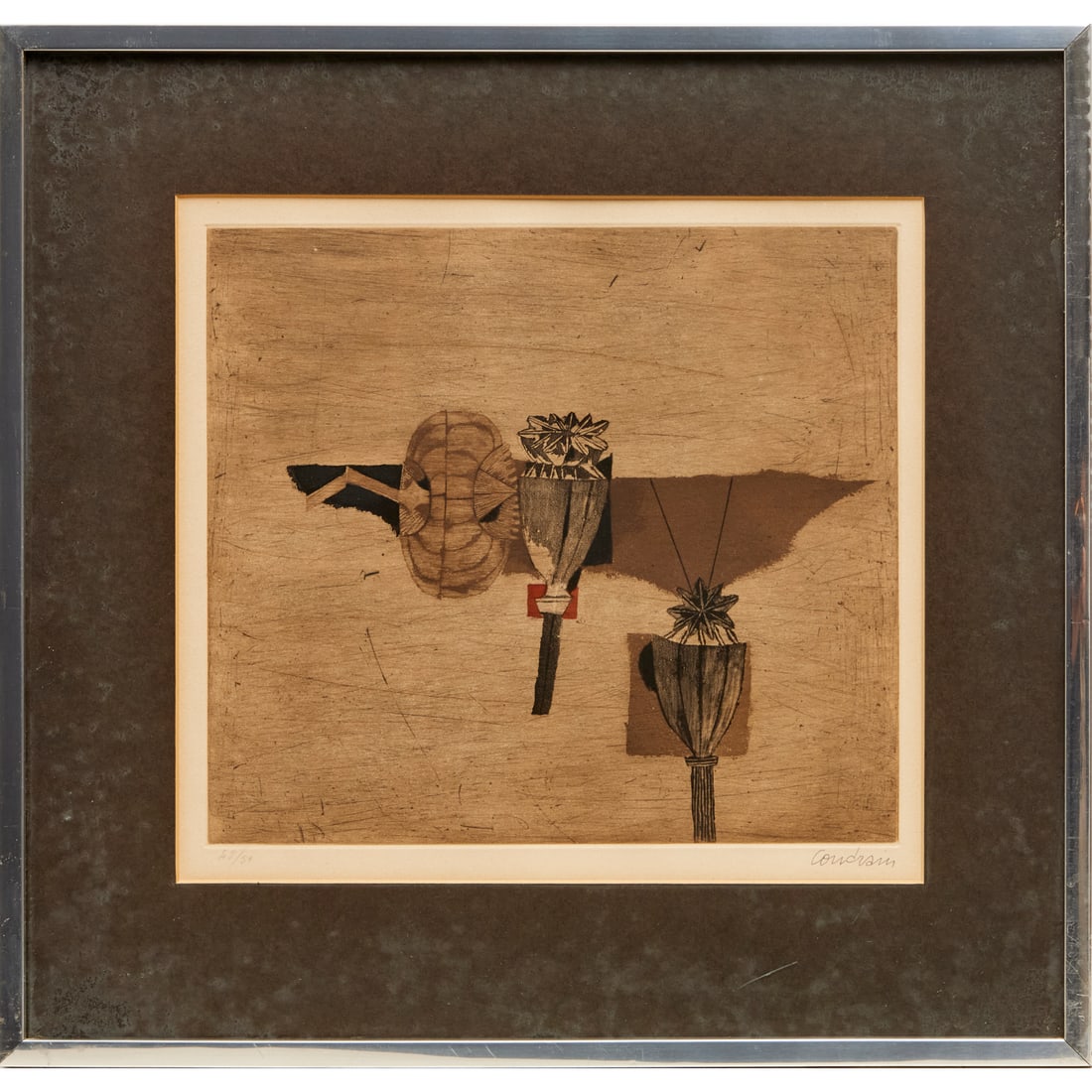 Brigitte Coudrain, etching on paper (1 of 7)