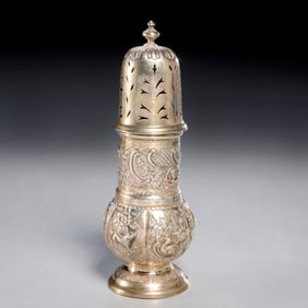 Irish sterling silver sugar caster