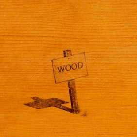 Ron Griffin, (2) ink and graphite on wood, 1997