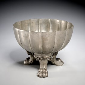 Giovanni Petrini, large pewter bowl