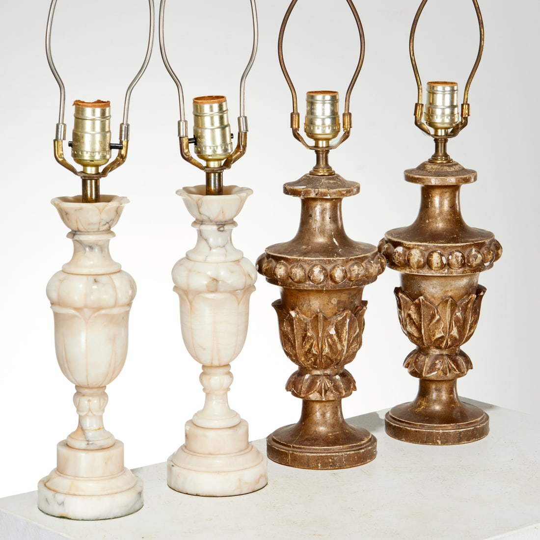 (2) Pairs Italian urn-form table lamps (1 of 6)