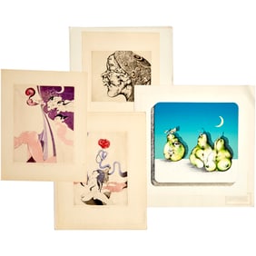 W. P. Eberhard Eggers, (4) aquatint etchings