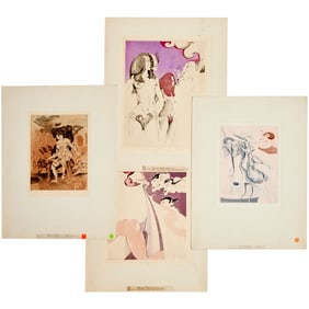 W. P. Eberhard Eggers, (4) aquatint etchings