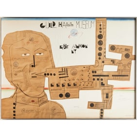 Saul Steinberg, signed, ltd. ed. poster, 1969