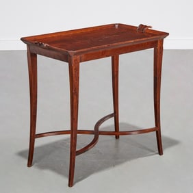 Carl Bergsten, inlaid rosewood tray table