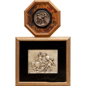 German Neoclassical relief plaques, incl. Herter
