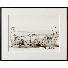 Hanneke Beaumont, ink and wash on paper, 2012