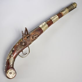 Antique Moroccan flintlock pistol