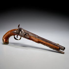 Antique percussion caplock pistol