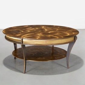Vintage Brutalist steel coffee table