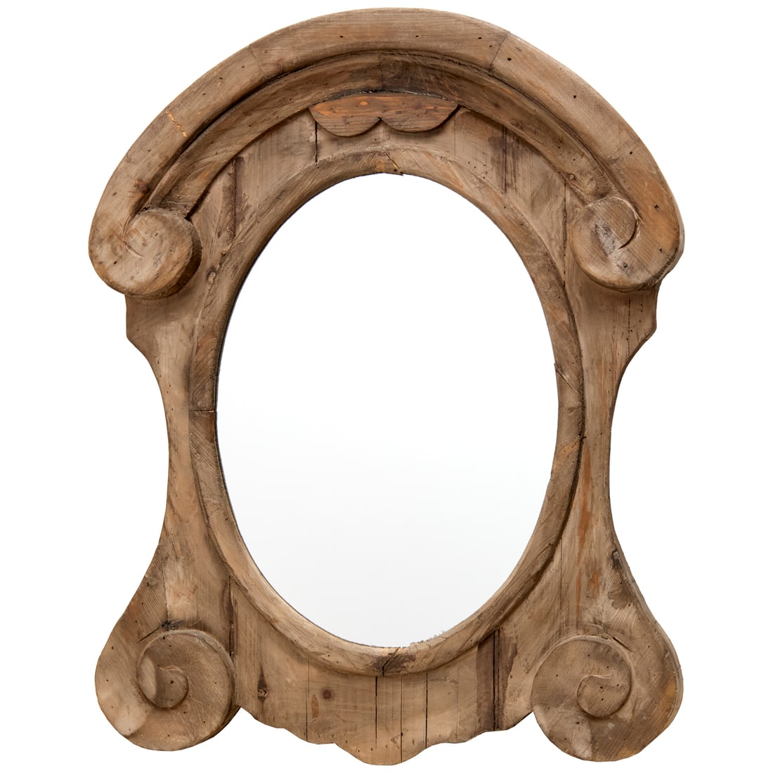 Farmhouse style scroll-work mirror (1 of 5)