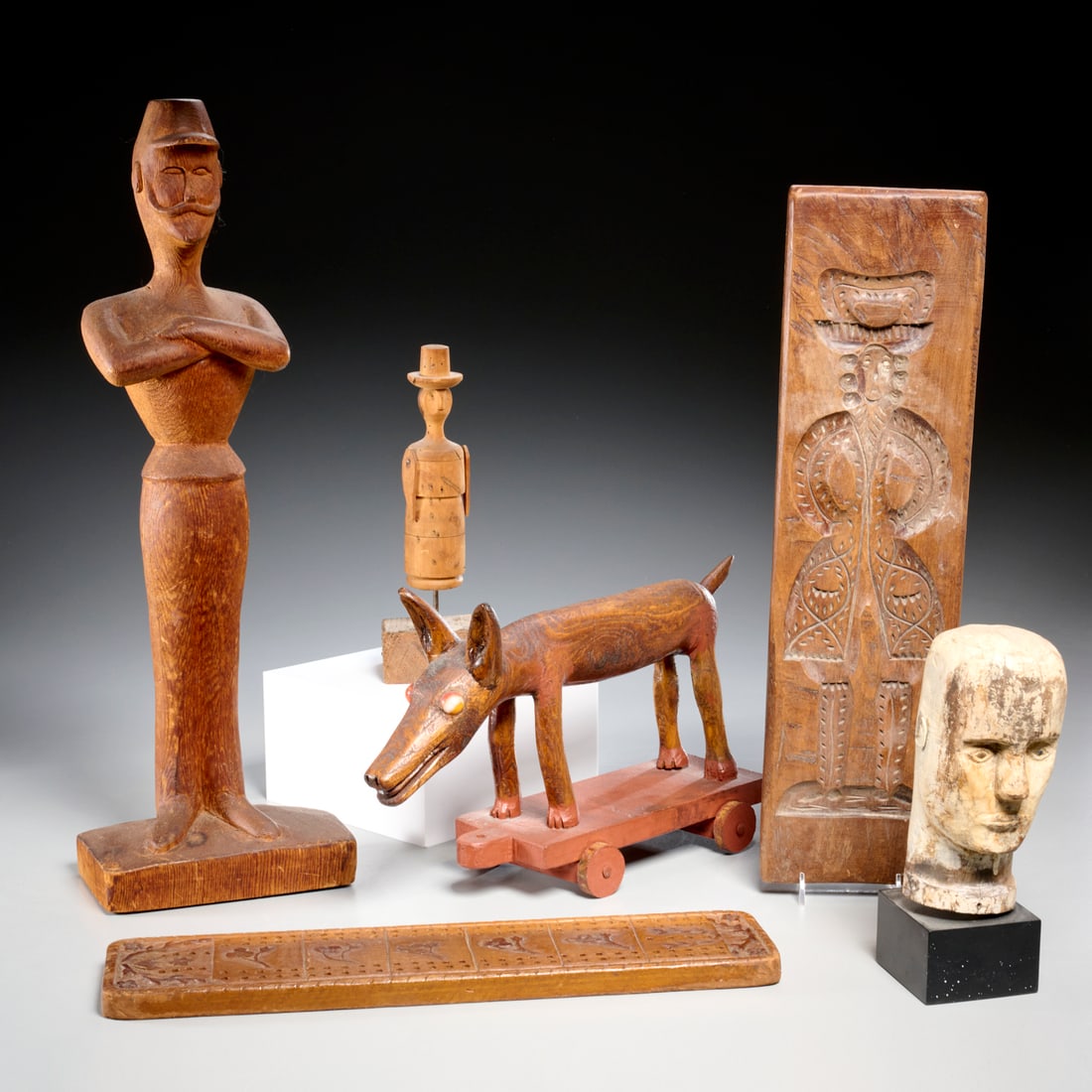 Collection Folk Art wood carvings (1 of 10)