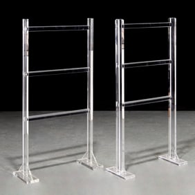 Pair Modernist acrylic valets