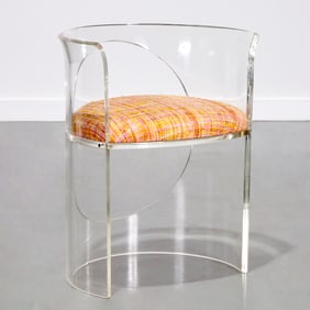 Charles Hollis Jones (attrib), acrylic barrel