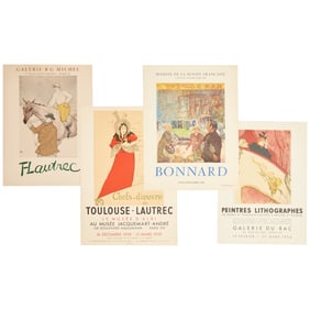 Group (4) Modernist exhibition posters