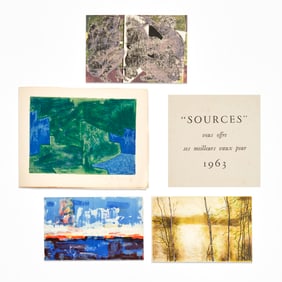 (4) Lithographs, 1957-1966, incl. signed Poliakoff