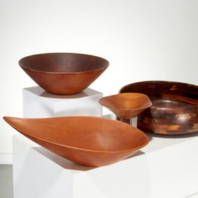 MCM signed woodenware, incl. Knudsen