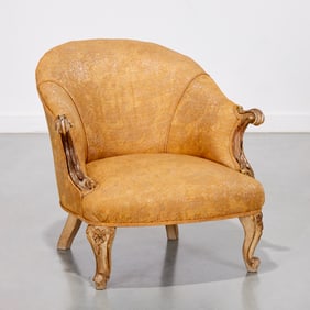 Fortuny upholstered boudoir chair