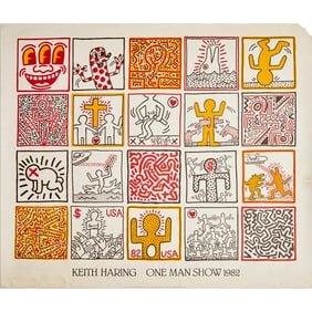 Keith Haring, "One Man Show" poster, 1982