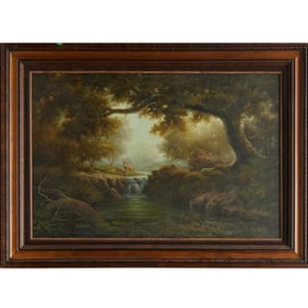 Paul Hillis, large oil on canvas