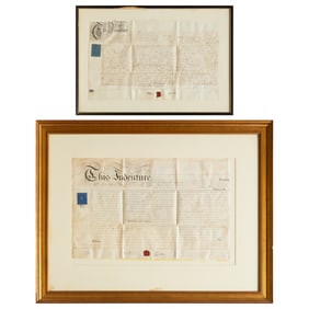 (2) British land indentures, 1763 and 1839