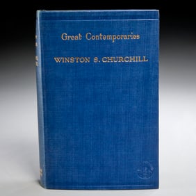 Churchill, Great Contemporaries, 1st, in Rare DJ