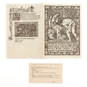 [Kelmscott Press] Edward Burns-Jones art, 1894