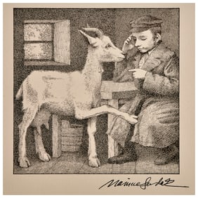 Maurice Sendak, Zlateh the Goat print, SIGNED