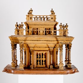 Large Italian architectural model of a Palazzo
