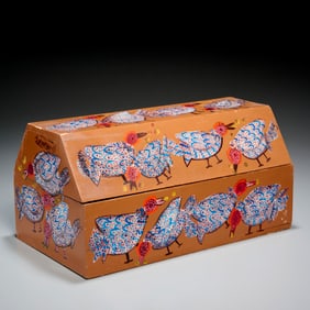 Sisson Blanchard, Haitian folk art painted box
