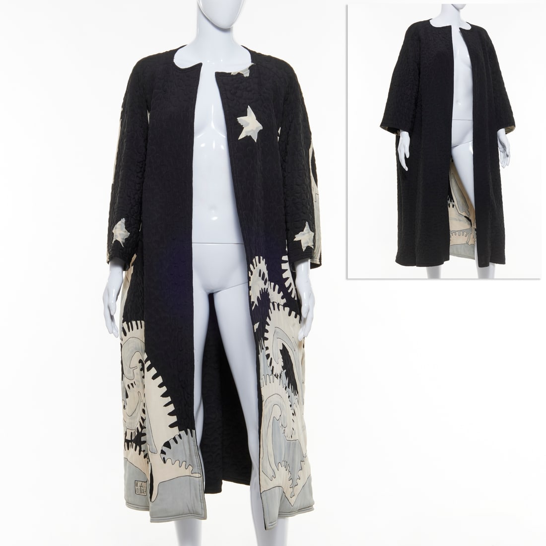 Michaele Vollbracht silk matelasse coat (1 of 6)