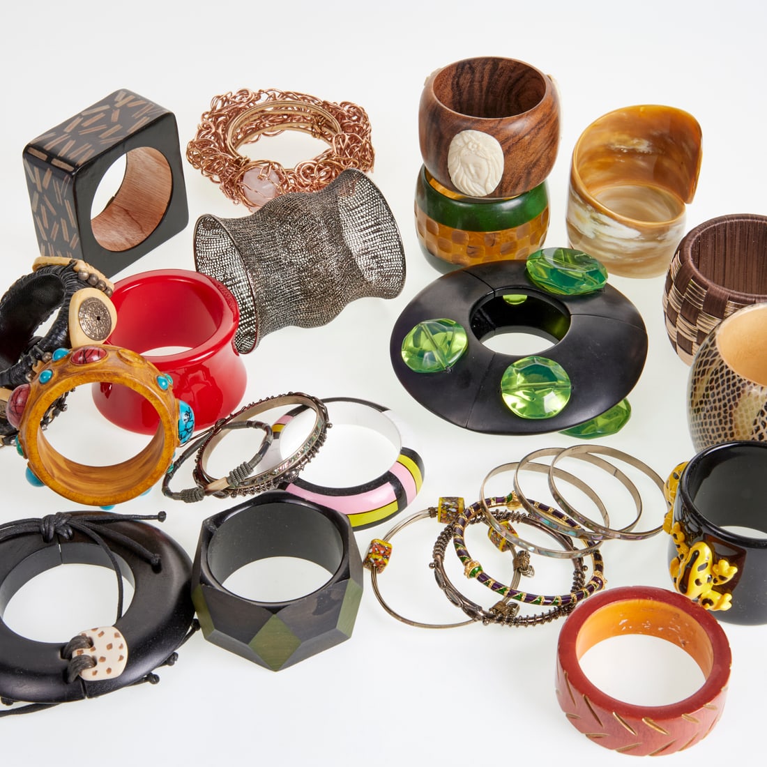 Group of costume bangle bracelets (1 of 10)