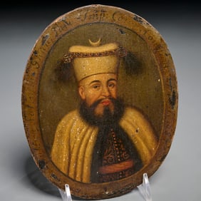 J.B. Vanmour (circle), oil on panel, Sultan