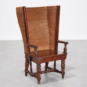 Antique Orkney Island wing back chair