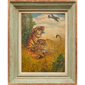 Harold Apfel, oil in canvasboard, 1948
