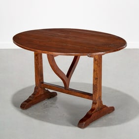 Antique French wine tasting table