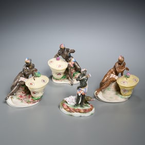 Nymphenburg, allegorical sweetmeats and figure