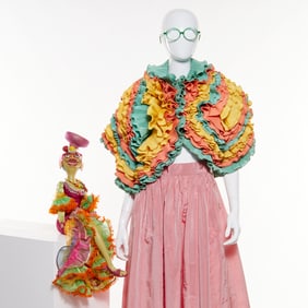 Wayne Kleski, Iris Apfel frog doll & silk