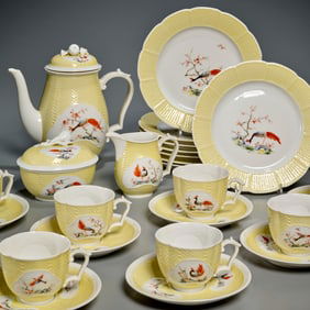 Nymphenburg porcelain dessert set