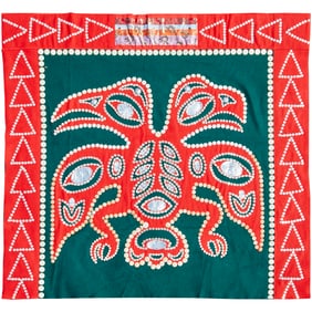 Vintage Northwest Coast button blanket