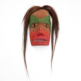 Greg Colfax, Makah painted mask, 1985